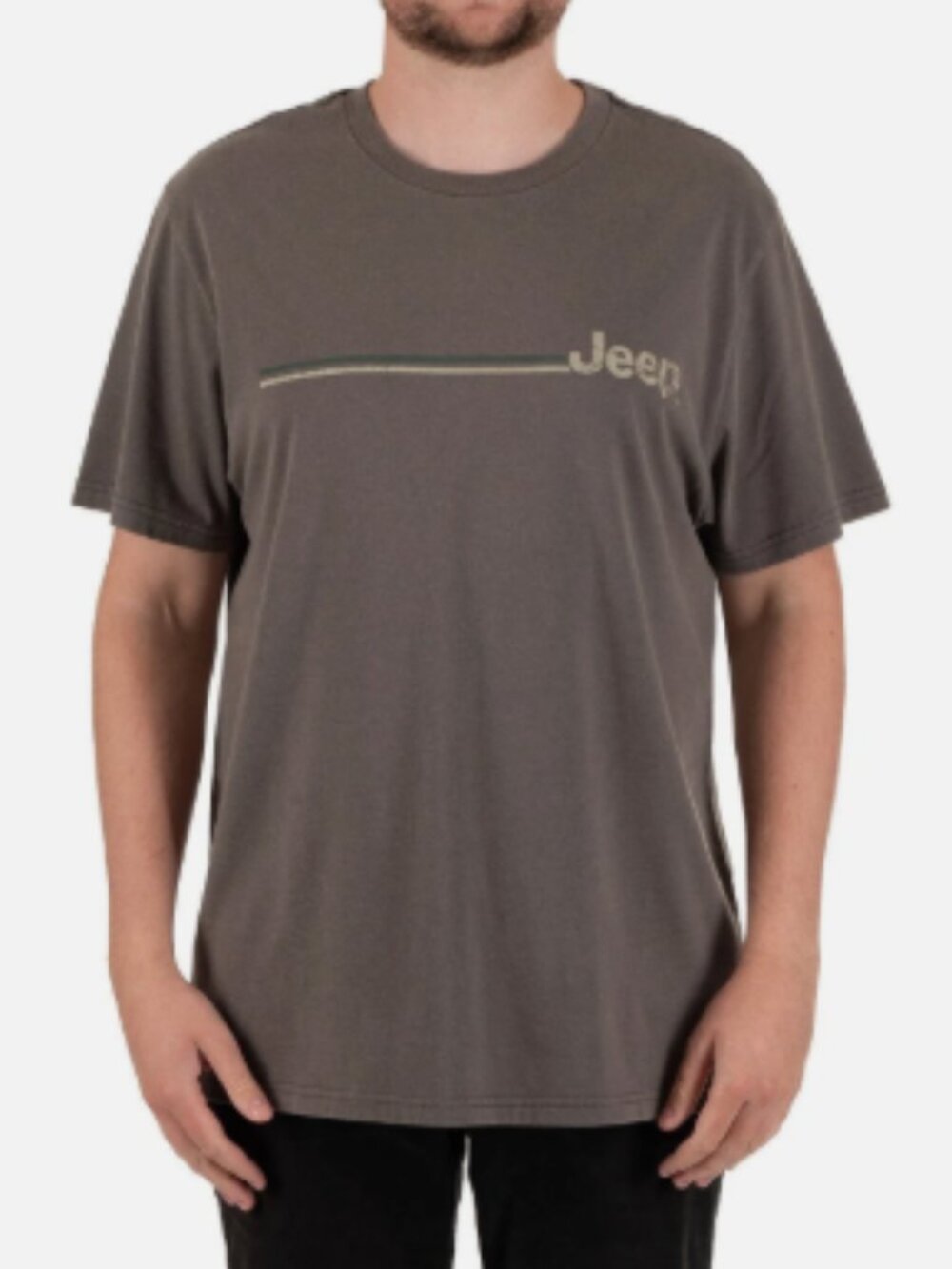 Licensed Men's Graphic Jeep Tee Brown - XL